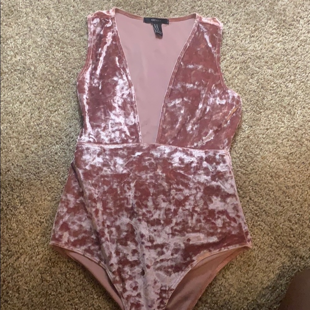 Velvet bodysuit
